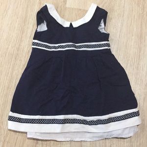 Adorable Girls Navy Nautical Dress